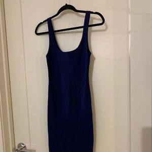 Navy Tank dress, calf length